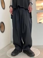 my beautiful landlet / COHORUS RAMIESOLOTEX WARP WIDE PANTS / BLACK