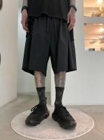 my beautiful landlet / COHORUS RAMIESOLOTEX BACK WARP WIDE SHORT PANTS / BLACK