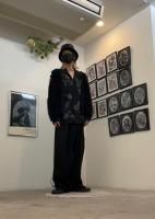 LAD MUSICIAN / 40/1 T-CLOTH HAKAMA / BLACK - LAD MUSICIAN
