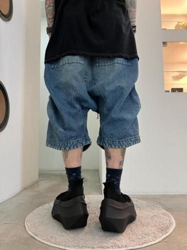 新品未使用⭐︎T.japan⭐︎active tuck shorts A.F ARTEFACT / Denim Tuck Shorts / Blue - LAD MUSICIAN・A.F