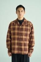 【予約商品】VICTIM / OPEN COLLAR CHECK SHIRT / 9月上旬～9月中旬発売予定 / 25年 5/17 〆切