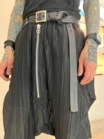 my beautiful landlet / LEATHER LONG BELT / SQUARE