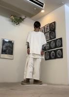 LAD MUSICIANのフレンチビッグTシャツにANREALAGEのラップチノ 250720A