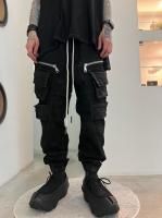 A.F ARTEFACT / Bonding Coated Belt Cargo Jogger Denim / Black