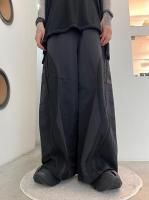 WIZZARD / CUT UP TRACK PANTS / ALL BLACK