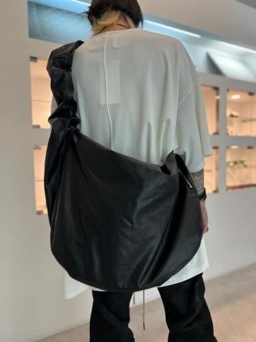 WIZZARD / FAUX LEATHER WAVE BAG / BLACK - LAD MUSICIAN・A.F