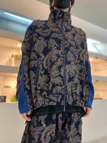 【22SS my beautiful landlet トラックジャケット】 My Beautiful Landlet ウールギャバジンステッチトラック