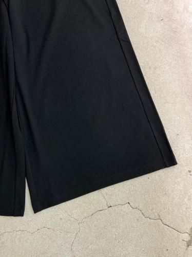 LAD MUSICIAN / 40/50 T-CLOTH ROUND WIDE PANTS / BLACK - LAD