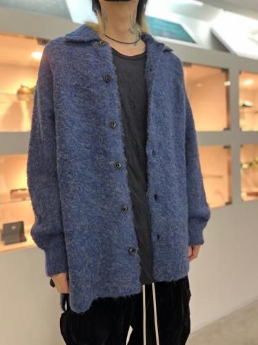 voaaov ジャケット　カーディガン VOAAOV / FULLERS TEASEL BRUSHED KNIT Cardigan / NAVY - LAD