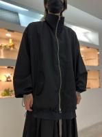 VOAAOV / BISHU OLD WOOL GABARDINE Zip Blouson / BLACK