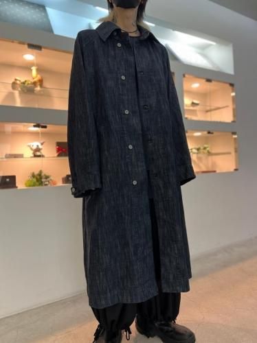VOAAOV / RANDOM CRUNCH DENIM Long Coat / ONE WASH - LAD MUSICIAN