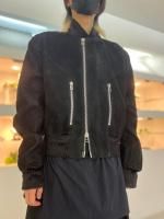 A.F ARTEFACT / Synthetic Leather Ma-1 Jacket / Black
