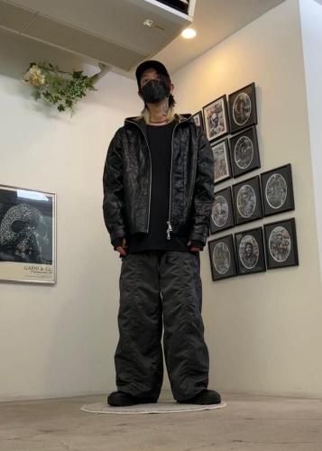 A.F ARTEFACT 21AW バックナンバリング刺繍クルーネックニット A.F ARTEFACT 21AW バックナンバリング刺繍クルーネックニット