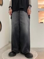 VICTIMHAGUN / WIDE PIPE DENIM PANTS / BLACK