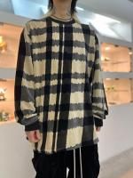 A.F ARTEFACT / Crew Neck Pullover / BlackGrayIvory