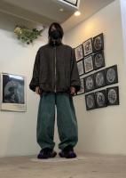 VOAAOVのヘリンボーンブルゾンにワイドテーパードデニム 251101A