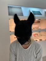 LAD MUSICIAN / CASHMERE KNIT DEVIL CAP / BLACK