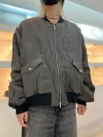 VICTIM / VINTAGE EFFECT MA-1 JACKET / BLACK