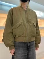 VICTIM / VINTAGE EFFECT MA-1 JACKET / KHAKI