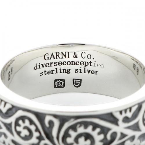 GARNI Vine Pattern Ring Black約20号 GARNI - 【お取り寄せ注文可能】Vine Pattern Ring_Light(BLACK