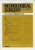 Neurological Surgery Ǿг Vol.43 no.2 (2015)