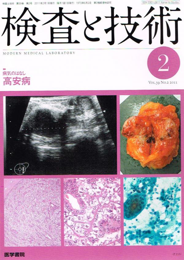 no.2(2011)　高安病　Vol.39　検査と技術　東亜ブックWEBショップ