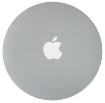 アップルロゴ入り円形マウスパッド グレー アップルグッズのスマートストア