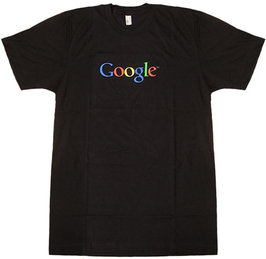 Googleロゴ入りメンズTシャツ（黒）Mサイズ - アップルグッズの ...