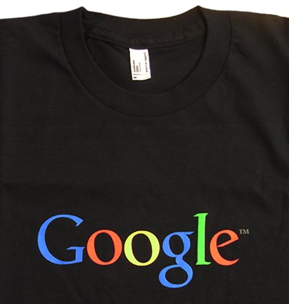 Googleロゴ入りメンズTシャツ（黒）Mサイズ - アップルグッズの ...
