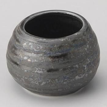 いぶし銀楊枝入 - 陶器のまる忠 美濃焼き卸・販売 - 美濃焼きの里