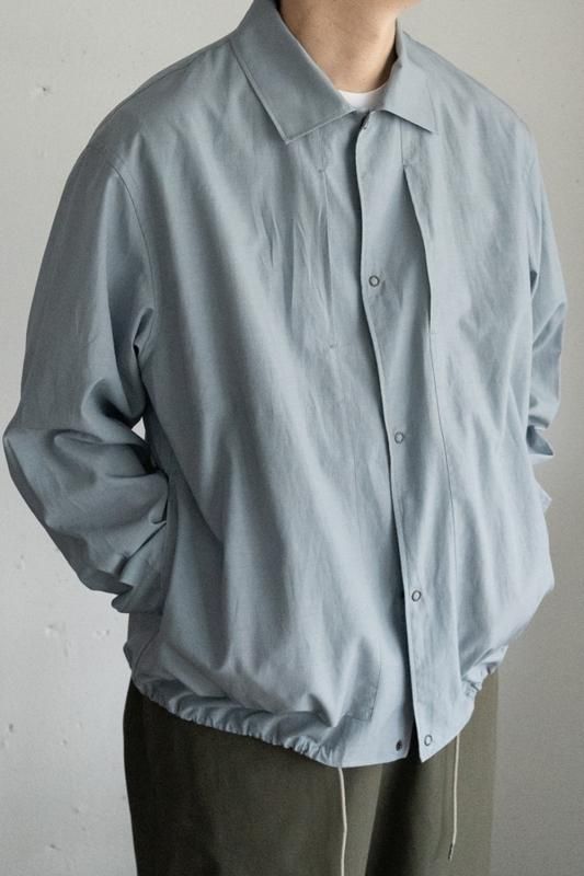 STILL BY HAND（スティルバイハンド）Cupro mixed coach jacket