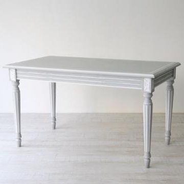 White Gray Table 【W1650】 (アンティーク塗装)☆在庫わずか☆ - インテリアショップkino