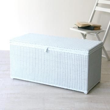 LLOYD ROOM ヴィンテージ ガラストップ リネンボックス バスケット