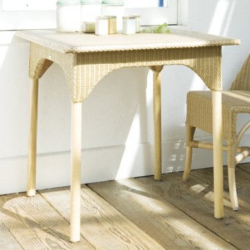 LLOYD LOOM ガラス天板 Square Table（11color）【W750】☆在庫わずか