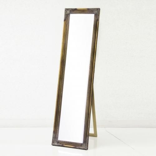 kino クラシック　スタンドミラー　全身鏡 Classic Square Stand Mirror (Slim/ Bronze Gold) - インテリア