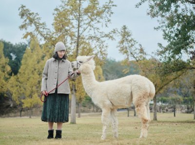 レディース＊岡山産ウールとアルパカの地産地消のツイードコート - Kakara Woolworks