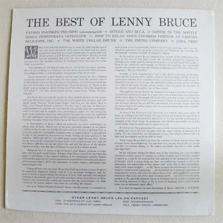 Lenny Bruce レニー ブルース The Best Lp 新品 中古レコード通販なら旭川レコファン