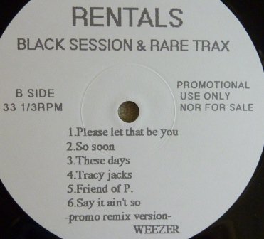 アナログ RENTALS BLACK SESSION&RARE TRAX アナログ盤 6adGh