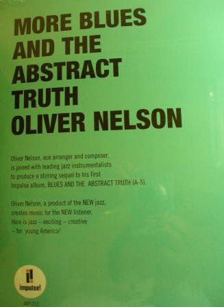 Oliver Nelson オリヴァー ネルソン More Blues And The Abstract Truth Lp 新品 中古レコード通販なら旭川レコファン