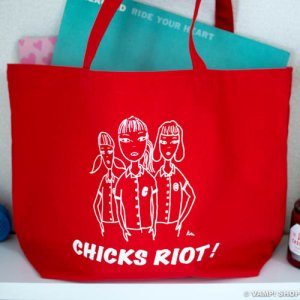 【tote】CHICKS RIOT! トートバッグ（3 cool chicks） 
