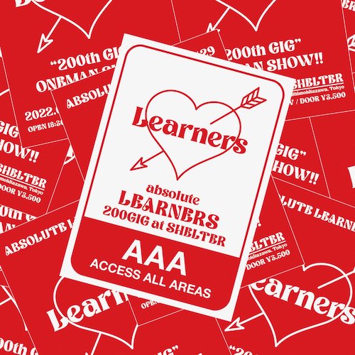 【DVD】LEARNERS 『Absolute LEARNERS 200GIG at SHELTER』 - VAMP! SHOP