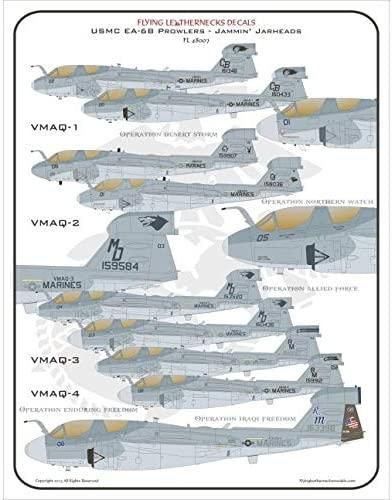 フライングレザーネックス1/48 デカール 米海兵隊 EA-6Bプラウラー USMC EA-6B Prowlers 