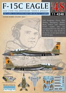 DXMǥ 1/48 11-4248 ꥫ F-15C  173FW 75ǯ ǥåɡR󥰥졼