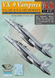 1/48F/A-18C & F/A-18D ۡͥå VX-9 ѥ䡼 Х塼ѥå