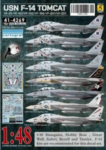 1/48USN F-14A/B VF-33/VF-101/VF-102/VF-194/VF-201/VF-202Tomcat Collection #5