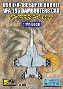 1/144ꥫ F/A-18E ѡۡͥå VFA-195 Х åԡۡ 2011