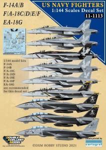 1/144ꥫ F-14A/B&F/A-18C/D/E/F&EA-18G