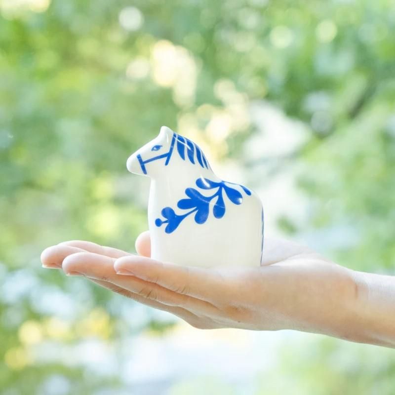 干支シリーズ2026】 リサ・ラーソン / ココロシズカの午（白） / Lisa