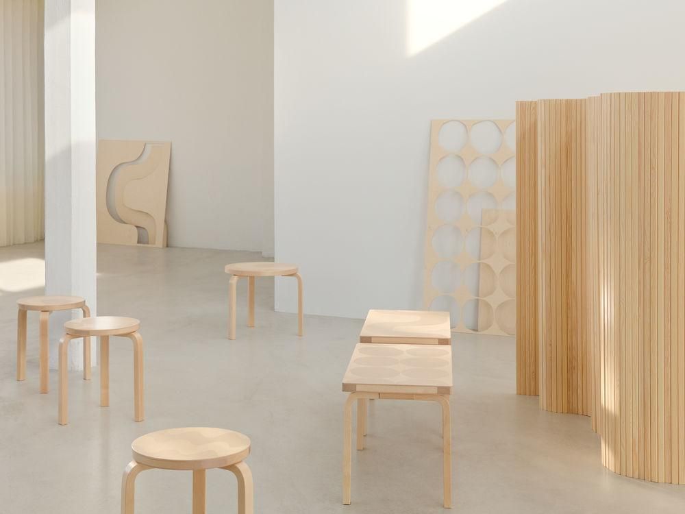 アルテック＋マリメッコ / スツール60（ロッキ）/ Artek / Marimekko