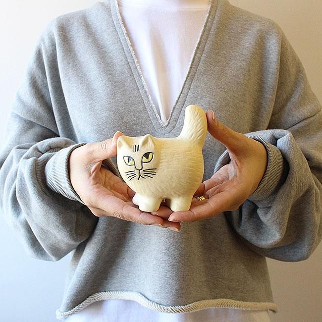 個体販売】リサ・ラーソン / キャットモア（ホワイト）ミニ